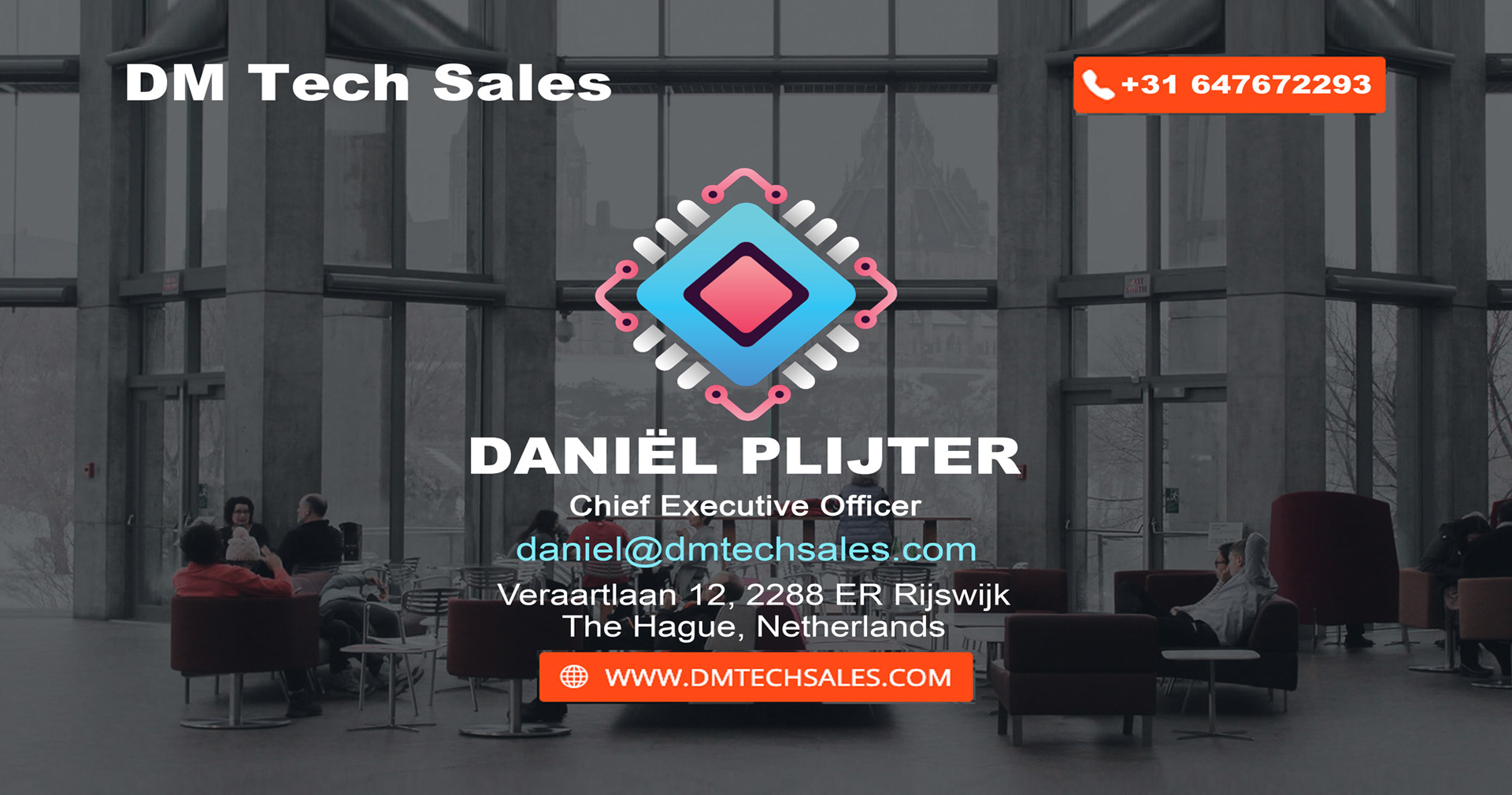 Daniël Plijter, CEO & Sales Manager, DM Tech Sales