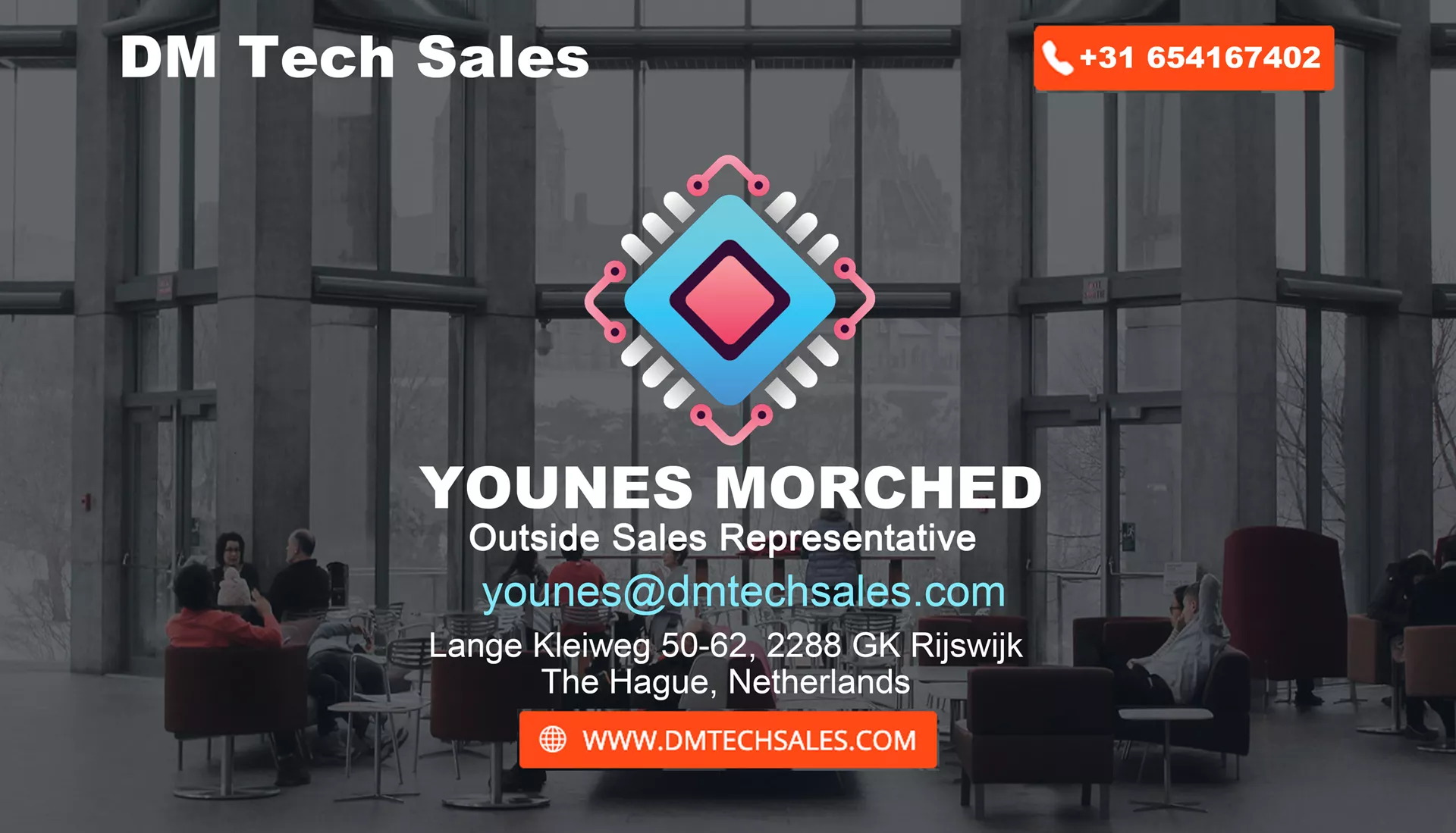 Younes Morched, Outside Sales Representative, DM Tech Sales